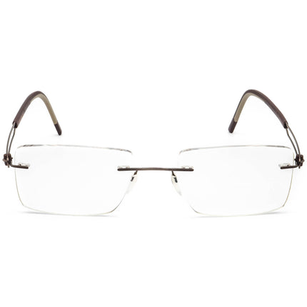 Silhouette Eyeglasses 5406 40 6066 Titan Brown Rimless Frame Austria 53[]21 150