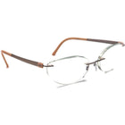 Silhouette Women's Eyeglasses 5452 40 6052 Silver/Pink Rimless Metal Frame Austria 57[]19 135