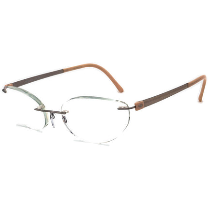 Silhouette Women's Eyeglasses 5452 40 6052 Silver/Pink Rimless Metal Frame Austria 57[]19 135
