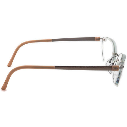 Silhouette Women's Eyeglasses 5452 40 6052 Silver/Pink Rimless Metal Frame Austria 57[]19 135