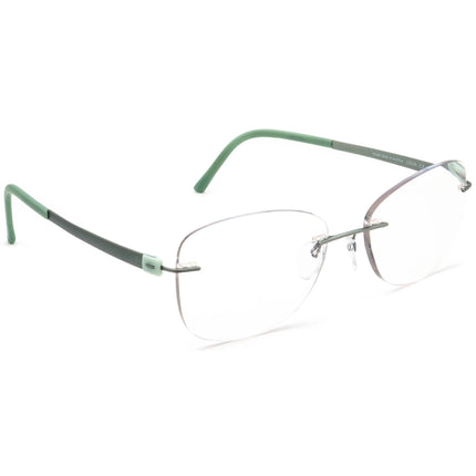 Silhouette Women's Eyeglasses 5452 40 6054 Titan Green Rimless Frame Austria 53[]17 135
