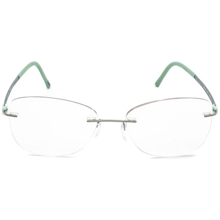 Silhouette Women's Eyeglasses 5452 40 6054 Titan Green Rimless Frame Austria 53[]17 135