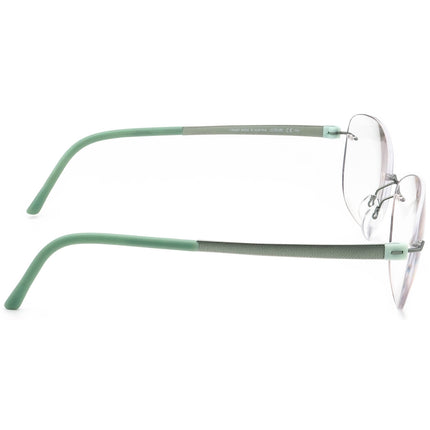 Silhouette Women's Eyeglasses 5452 40 6054 Titan Green Rimless Frame Austria 53[]17 135