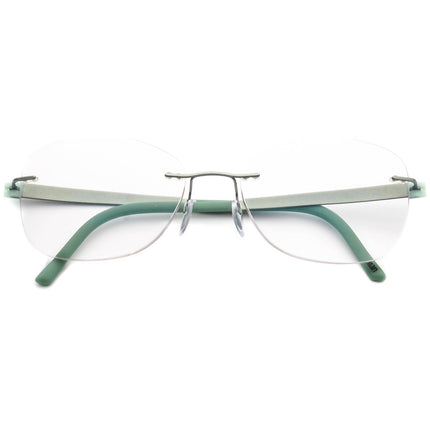 Silhouette Women's Eyeglasses 5452 40 6054 Titan Green Rimless Frame Austria 53[]17 135