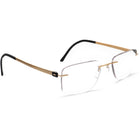 Silhouette Women's Eyeglasses 5452 6051 Titan Gold Rimless Frame Austria 52[]19 145