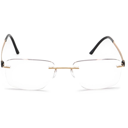 Silhouette Women's Eyeglasses 5452 6051 Titan Gold Rimless Frame Austria 52[]19 145