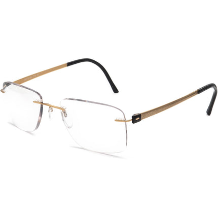 Silhouette Women's Eyeglasses 5452 6051 Titan Gold Rimless Frame Austria 52[]19 145