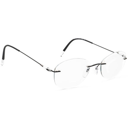 Silhouette Eyeglasses 5500 70 9140 Titan Black Rimless Frame Austria 53[]21 135