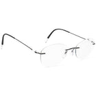 Silhouette Eyeglasses 5500 70 9140 Titan Black Rimless Frame Austria 53[]21 135