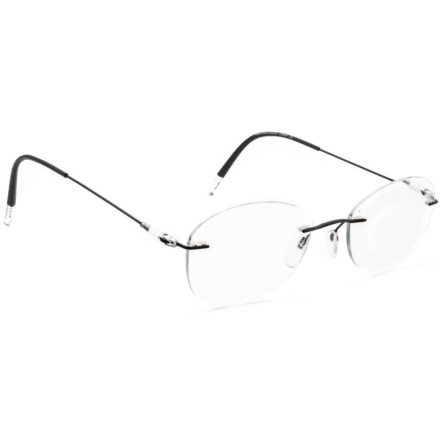 Silhouette Eyeglasses 5500 70 9140 Titan Black Rimless Frame Austria 53[]21 135