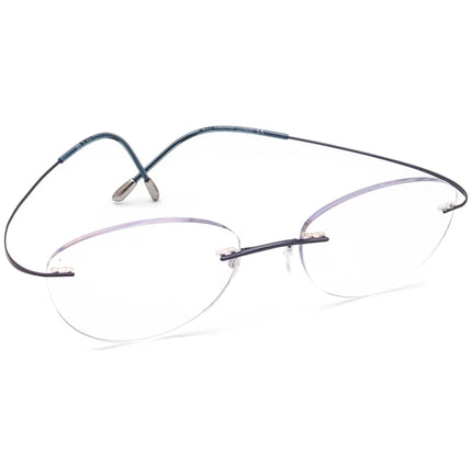 Silhouette Women's Eyeglasses 5515 70 4540 Titan Moonlight Blue Rimless Frame Austria 50[]19 135