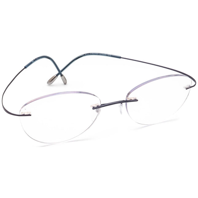 Silhouette Women's Eyeglasses 5515 70 4540 Titan Moonlight Blue Rimless Frame Austria 50[]19 135