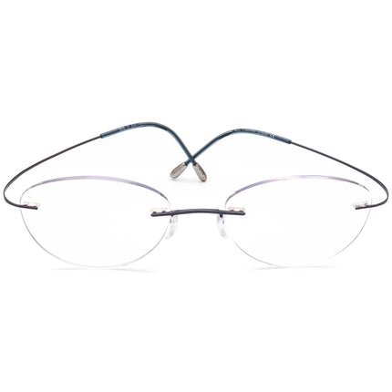Silhouette Women's Eyeglasses 5515 70 4540 Titan Moonlight Blue Rimless Frame Austria 50[]19 135