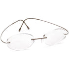 Silhouette Eyeglasses 5515 C0 6040 Titan Brushed Brown Rimless Frame Austria 52[]19 150