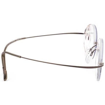 Silhouette Eyeglasses 5515 C0 6040 Titan Brushed Brown Rimless Frame Austria 52[]19 150