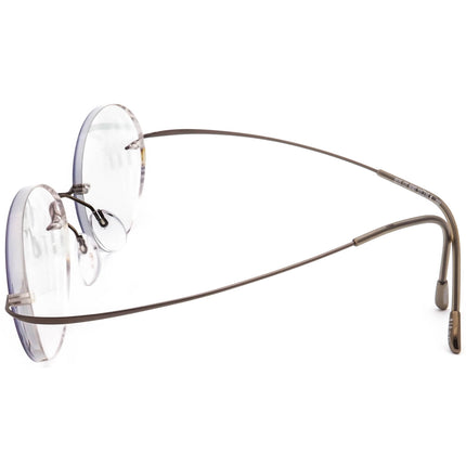 Silhouette Eyeglasses 5515 C0 6040 Titan Brushed Brown Rimless Frame Austria 52[]19 150