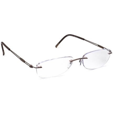 Silhouette Eyeglasses 5521 70 6040 Titan Brown Rimless Frame Austria 53[]17 140