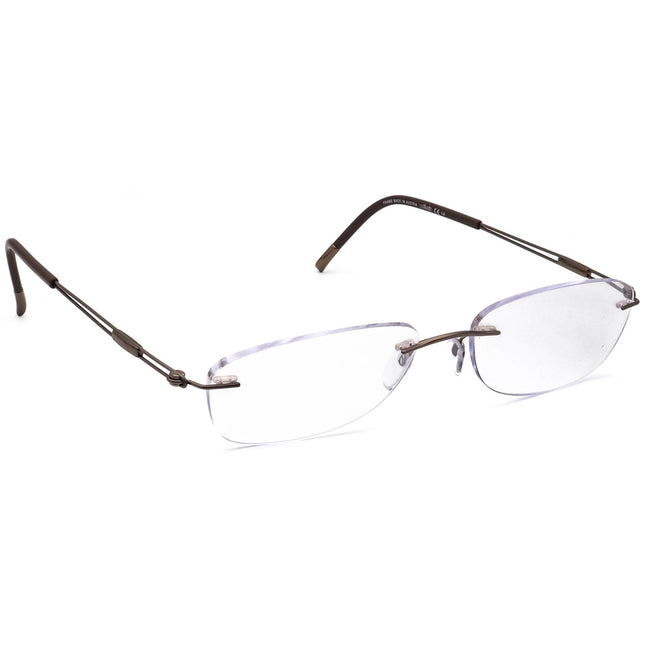 Silhouette Eyeglasses 5521 70 6040 Titan Brown Rimless Frame Austria 53[]17 140