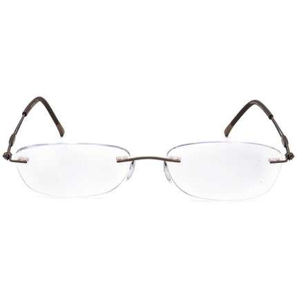 Silhouette Eyeglasses 5521 70 6040 Titan Brown Rimless Frame Austria 53[]17 140