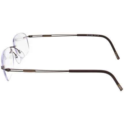 Silhouette Eyeglasses 5521 70 6040 Titan Brown Rimless Frame Austria 53[]17 140
