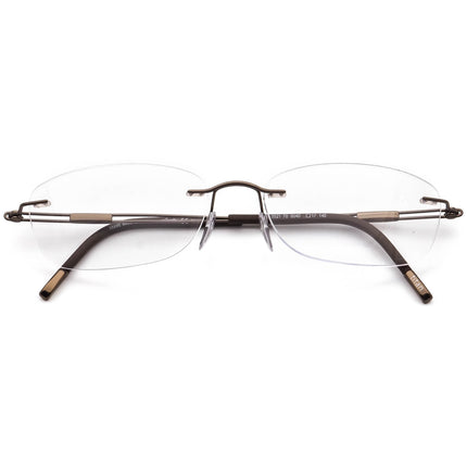 Silhouette Eyeglasses 5521 70 6040 Titan Brown Rimless Frame Austria 53[]17 140