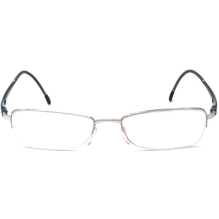 Silhouette Eyeglasses 6613 00 6050 Silver/Blue Half Rim Frame Austria 52[]16 130