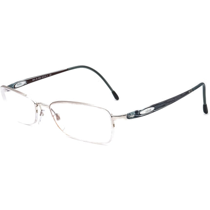 Silhouette Eyeglasses 6613 00 6050 Silver/Blue Half Rim Frame Austria 52[]16 130