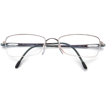 Silhouette Eyeglasses 6613 00 6050 Silver/Blue Half Rim Frame Austria 52[]16 130
