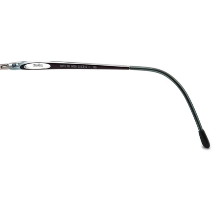 Silhouette Eyeglasses 6613 00 6050 Silver/Blue Half Rim Frame Austria 52[]16 130