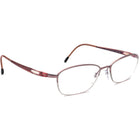 Silhouette Women's Eyeglasses 6614 6053 Rose Pink/Purple Half Rim Frame Austria 51[]16 130