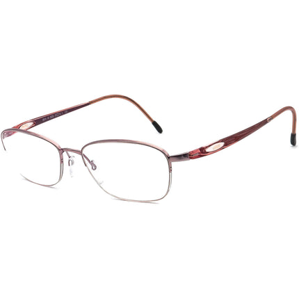 Silhouette Women's Eyeglasses 6614 6053 Rose Pink/Purple Half Rim Frame Austria 51[]16 130