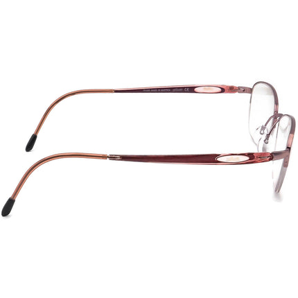 Silhouette Women's Eyeglasses 6614 6053 Rose Pink/Purple Half Rim Frame Austria 51[]16 130