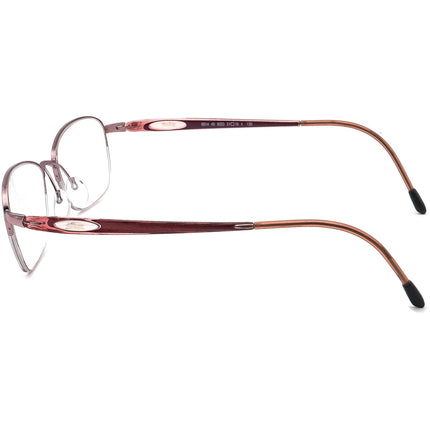 Silhouette Women's Eyeglasses 6614 6053 Rose Pink/Purple Half Rim Frame Austria 51[]16 130