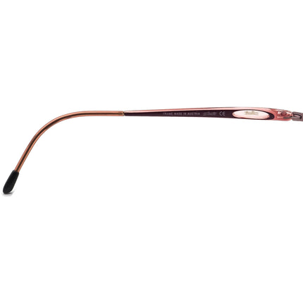 Silhouette Women's Eyeglasses 6614 6053 Rose Pink/Purple Half Rim Frame Austria 51[]16 130