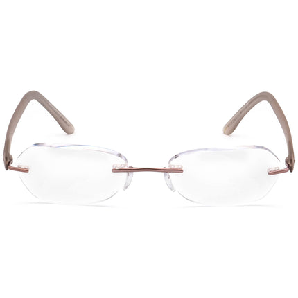 Silhouette Women's Eyeglasses 6681 45 6057 7608 Sea Shell Rimless Frame Austria 48[]17 140
