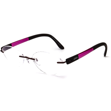 Silhouette Women's Eyeglasses 6797 40 6051 7734 Purple/Brown Rimless Frame Austria 48[]17 135