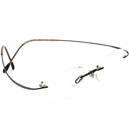 Silhouette Eyeglasses 7395 40 6055 Titan Brown Rimless Frame Austria 48[]19 130