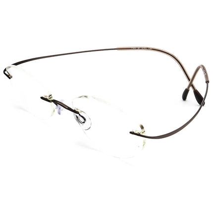Silhouette Eyeglasses 7395 40 6055 Titan Brown Rimless Frame Austria 48[]19 130