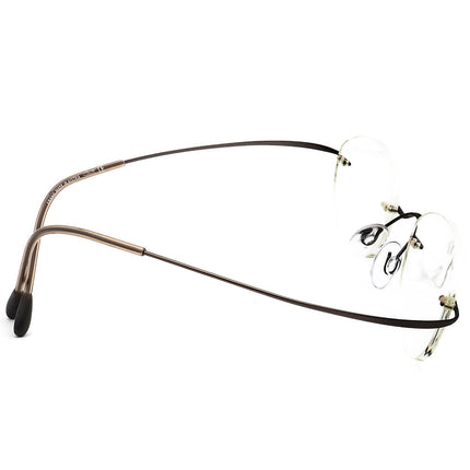 Silhouette Eyeglasses 7395 40 6055 Titan Brown Rimless Frame Austria 48[]19 130