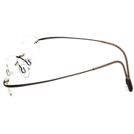 Silhouette Eyeglasses 7395 40 6055 Titan Brown Rimless Frame Austria 48[]19 130