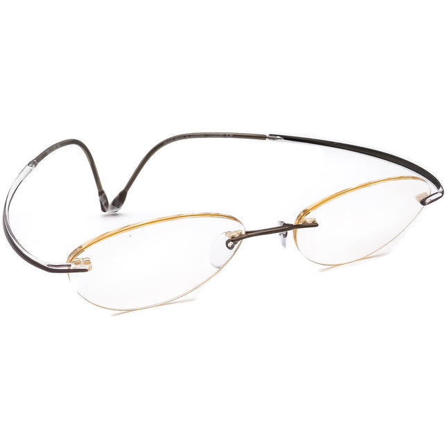 Silhouette Eyeglasses 7500 10 6051 Titan Brown Rimless Frame Austria 54[]19 130