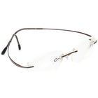 Silhouette Eyeglasses 7511 10 6082 Titan Brown&White Rimless Frame 51[]17 135