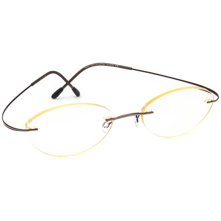 Silhouette Eyeglasses 7511 40 6082 Titan Brown Rimless Metal Frame Austria 51[]19 140