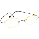 Silhouette Eyeglasses 7511 40 6082 Titan Brown Rimless Metal Frame Austria 51[]19 140