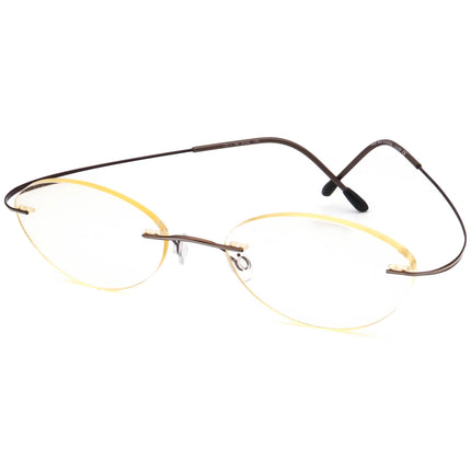 Silhouette Eyeglasses 7511 40 6082 Titan Brown Rimless Metal Frame Austria 51[]19 140
