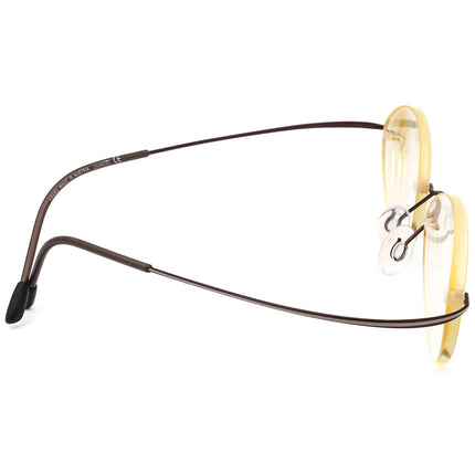 Silhouette Eyeglasses 7511 40 6082 Titan Brown Rimless Metal Frame Austria 51[]19 140