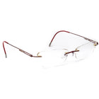 Silhouette Women's Eyeglasses 7534 40 6079 Burgundy Rimless Metal Frame Austria 53[]17 140