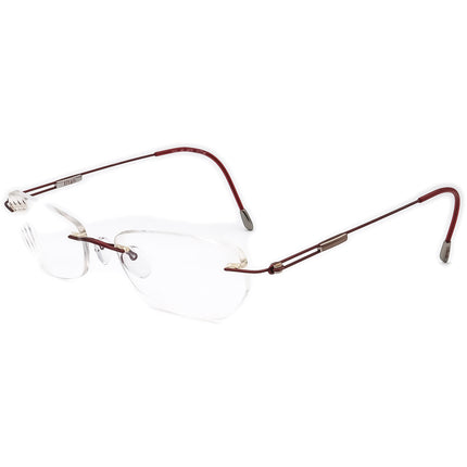 Silhouette Women's Eyeglasses 7534 40 6079 Burgundy Rimless Metal Frame Austria 53[]17 140