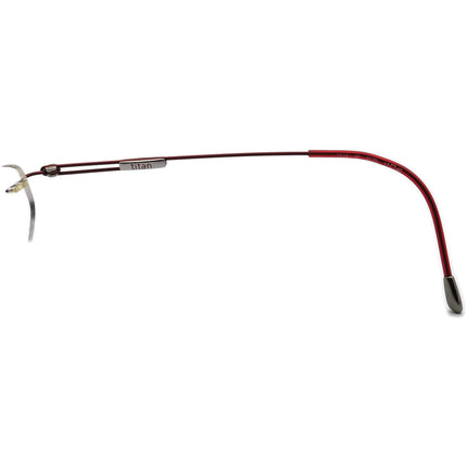 Silhouette Women's Eyeglasses 7534 40 6079 Burgundy Rimless Metal Frame Austria 53[]17 140