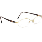 Silhouette Women's Eyeglasses 7555 30 6050 Gold/Brown Half Rim Frame Austria 49[]17 135